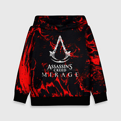 Толстовка-худи детская Assassins Creed кровь тамплиеров, цвет: 3D-черный