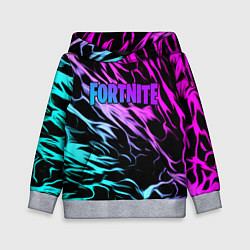 Толстовка-худи детская Fortnite neon uniform, цвет: 3D-меланж