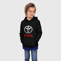 Толстовка-худи детская Toyota sport car, цвет: 3D-синий — фото 2