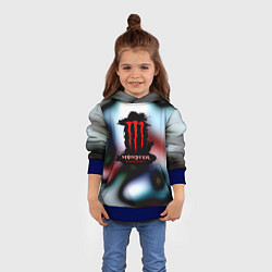 Толстовка-худи детская Monster Energy juce, цвет: 3D-синий — фото 2