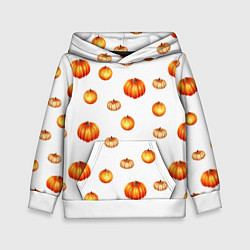 Детская толстовка Оранжевые тыквы - паттерн