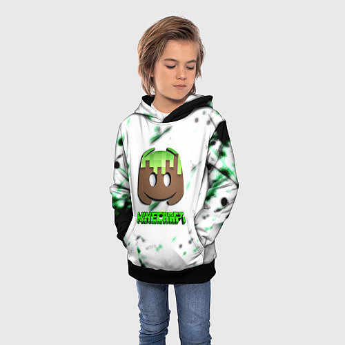 Детская толстовка Minecraft online pc / 3D-Черный – фото 3