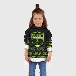 Толстовка-худи детская Quest esports, цвет: 3D-белый — фото 2