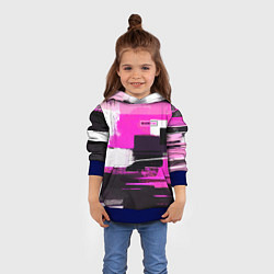 Толстовка-худи детская Black pink - girl-group - South Korea, цвет: 3D-синий — фото 2