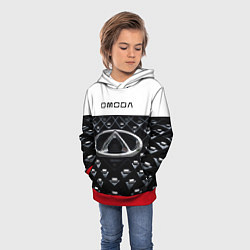 Толстовка-худи детская Omoda омода, цвет: 3D-красный — фото 2