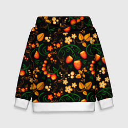 Детская толстовка Хохлома - цветы и ягоды