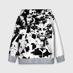 Детская толстовка Морда льва - абстракция