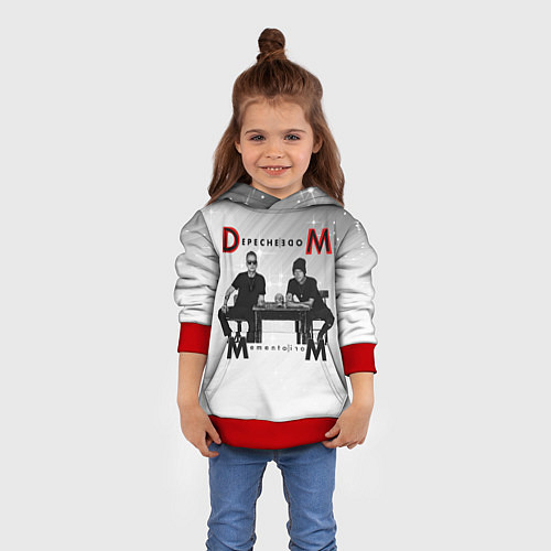 Детская толстовка Depeche Mode - Mememto Mori Dave and Martin / 3D-Красный – фото 4