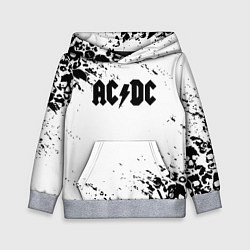 Толстовка-худи детская ACDC rock collection краски черепа, цвет: 3D-меланж