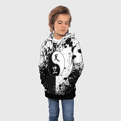 Толстовка-худи детская Знак поднебесья - токийские мстители, цвет: 3D-черный — фото 2