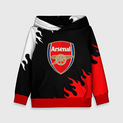 Толстовка-худи детская Arsenal fc flame, цвет: 3D-красный