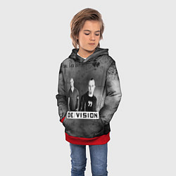 Толстовка-худи детская Devision - a band from germany, цвет: 3D-красный — фото 2