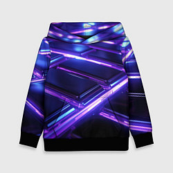 Детская толстовка Фиолетовые неоновые плиты