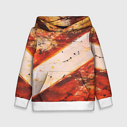 Толстовка-худи детская Горная порода, цвет: 3D-белый