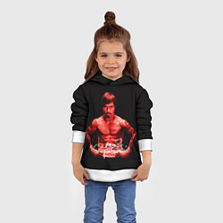 Толстовка-худи детская Мэнни Пакьяо, цвет: 3D-белый — фото 2