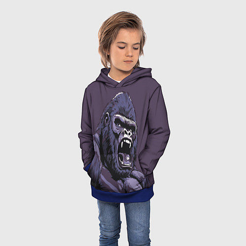 Детская толстовка Lord of the Jungle / 3D-Синий – фото 3