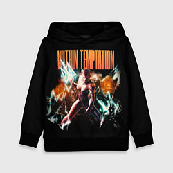 Толстовка-худи детская Within Temptation the fire within, цвет: 3D-черный