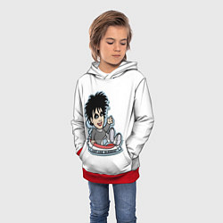 Толстовка-худи детская The Cure Robert Smith - just like sleddin, цвет: 3D-красный — фото 2