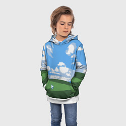 Толстовка-худи детская Новый уродливый свитер от майков, цвет: 3D-белый — фото 2