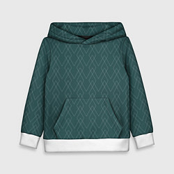 Детская толстовка Зелёный геометричные линии