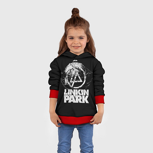 Детская толстовка Linkin Park рэп-метал / 3D-Красный – фото 4