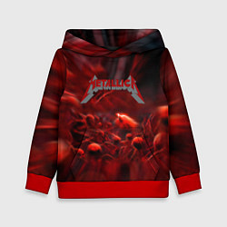 Толстовка-худи детская Metallica alboom band, цвет: 3D-красный