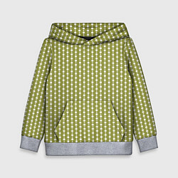 Детская толстовка Тёмный оливковый кружочки