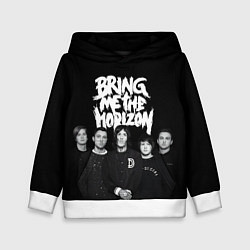 Толстовка-худи детская Bring me the horizon - group, цвет: 3D-белый