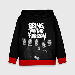 Толстовка-худи детская Bring me the horizon - group, цвет: 3D-красный