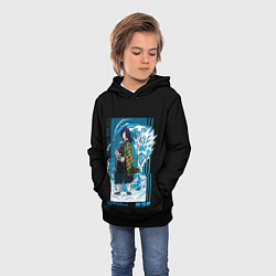Толстовка-худи детская Томиока Гию, цвет: 3D-черный — фото 2