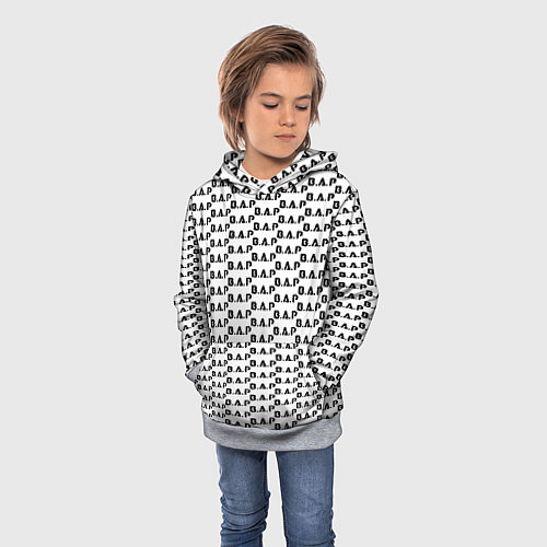 Детская толстовка BAP kpop steel pattern / 3D-Меланж – фото 3