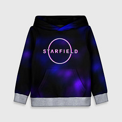 Толстовка-худи детская Starfield тёмное небо из игры, цвет: 3D-меланж