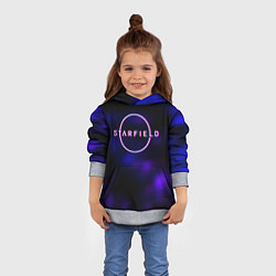 Толстовка-худи детская Starfield тёмное небо из игры, цвет: 3D-меланж — фото 2
