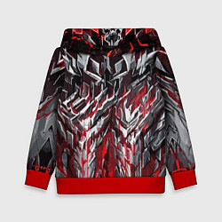 Детская толстовка Острый металл красный