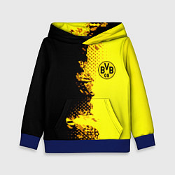 Толстовка-худи детская Borussia fc sport краски, цвет: 3D-синий
