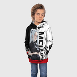Толстовка-худи детская Молодая Мэй Мэй из jujutsu kaisen, цвет: 3D-красный — фото 2