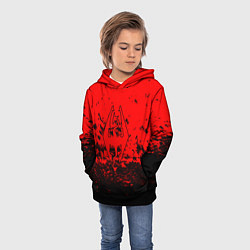 Толстовка-худи детская The elder scrolls краски, цвет: 3D-черный — фото 2