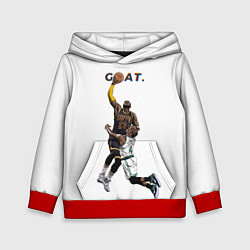 Толстовка-худи детская Goat 23 - LeBron James, цвет: 3D-красный