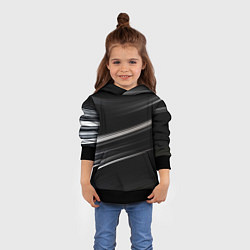 Толстовка-худи детская Black abstract background, цвет: 3D-черный — фото 2