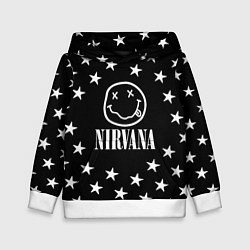 Толстовка-худи детская Nirvana stars steel, цвет: 3D-белый