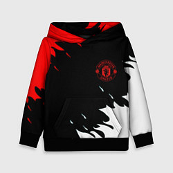 Толстовка-худи детская Manchester United flame fc, цвет: 3D-черный