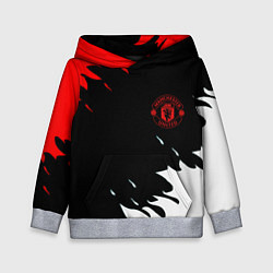 Толстовка-худи детская Manchester United flame fc, цвет: 3D-меланж