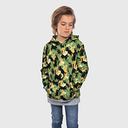 Толстовка-худи детская Котофляж, цвет: 3D-меланж — фото 2