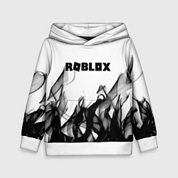 Толстовка-худи детская Roblox flame текстура, цвет: 3D-белый