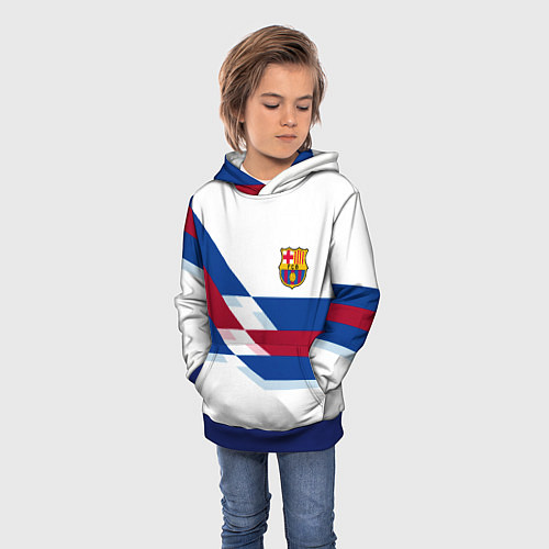 Детская толстовка Barcelona geometry sports / 3D-Синий – фото 3