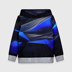 Детская толстовка Black and blue abstract background sport style