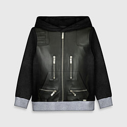 Толстовка-худи детская Terminator first - leather jacket, цвет: 3D-меланж