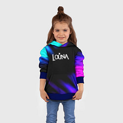 Толстовка-худи детская Louna neon bend, цвет: 3D-синий — фото 2