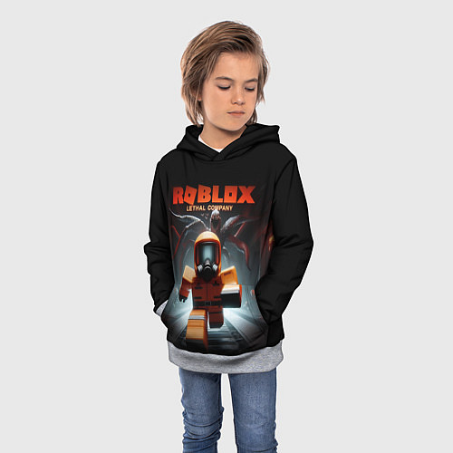 Детская толстовка Lethal Company x Roblox / 3D-Меланж – фото 3