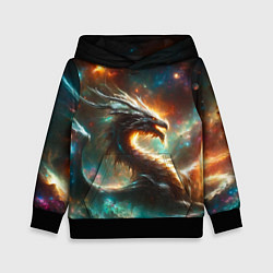 Толстовка-худи детская The incredible space dragon, цвет: 3D-черный